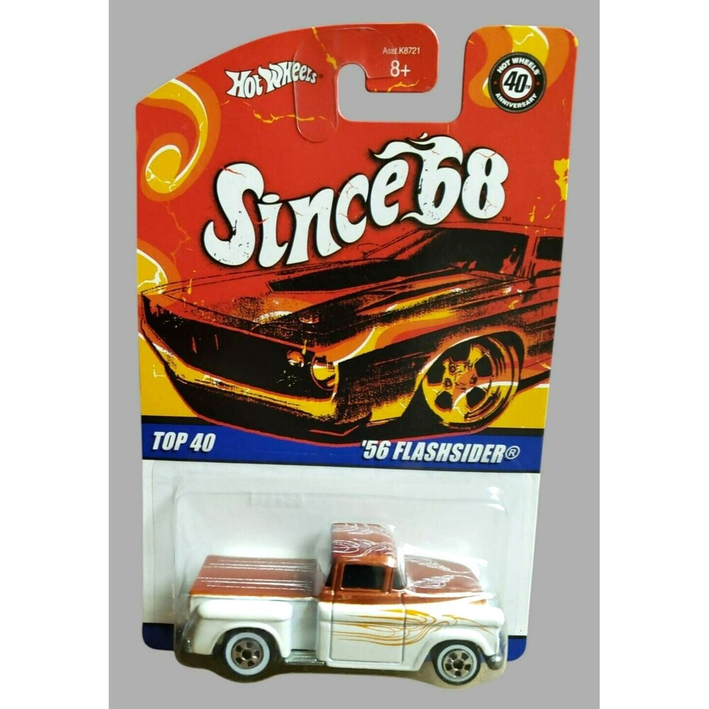2008 Hot Wheels '56 FLASHDIDER Pearl White Since 68 TOP 40 21/40 1:64 White Wall